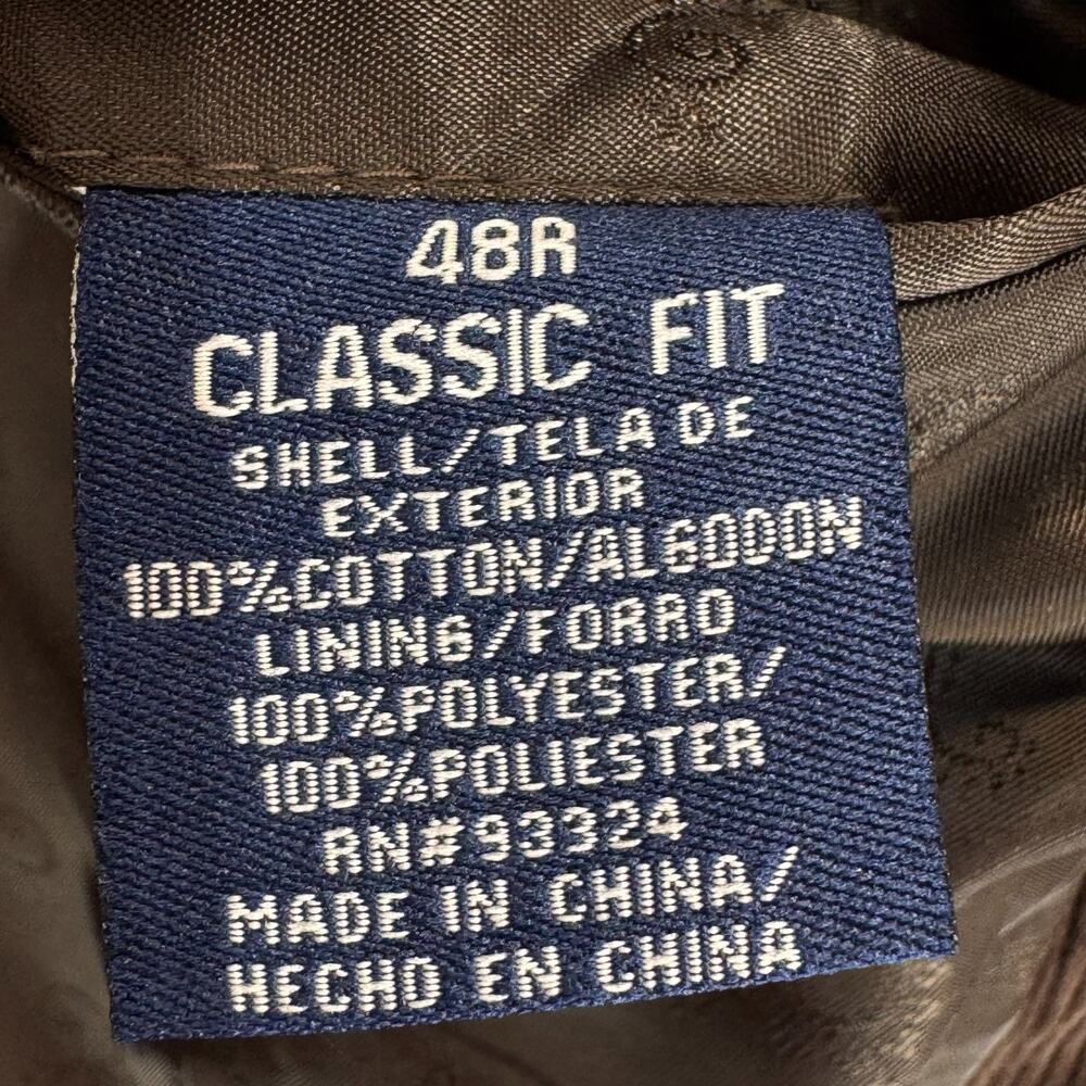 Stafford Men Sze 48R Brown Classic Fit Corduroy Blazer Sport Coat Casual Jacket - Picture 7 of 14